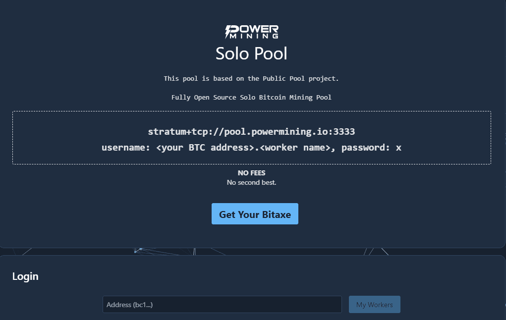 pool.powermining.io – Solo Pool