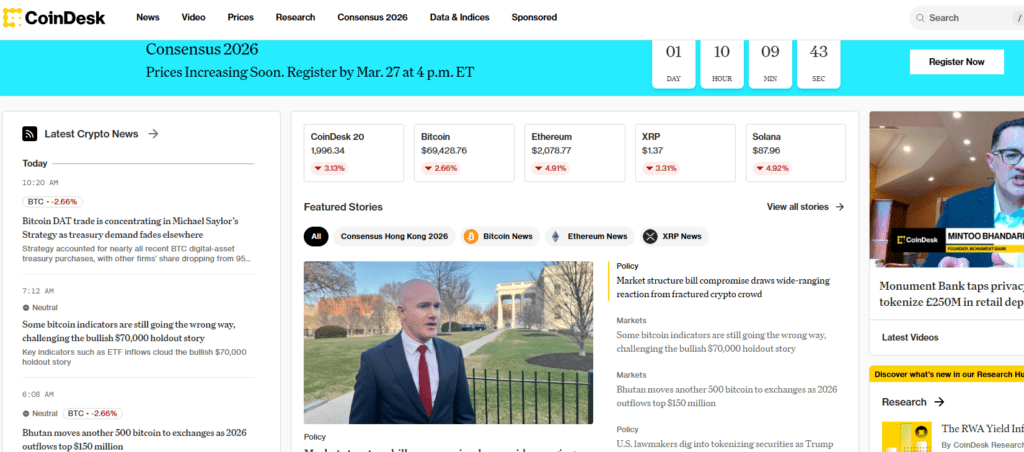 CoinDesk preview